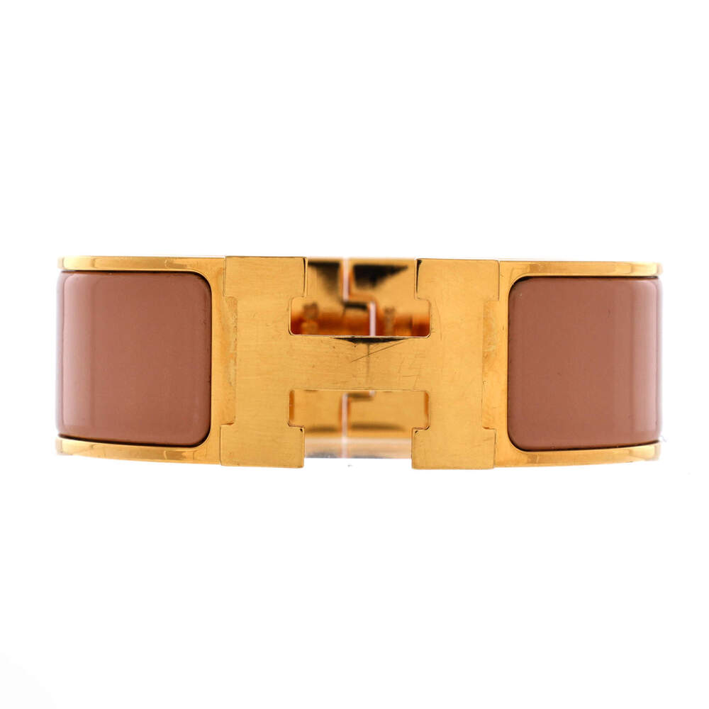 Hermes Wide Clic H Bracelet Enamel